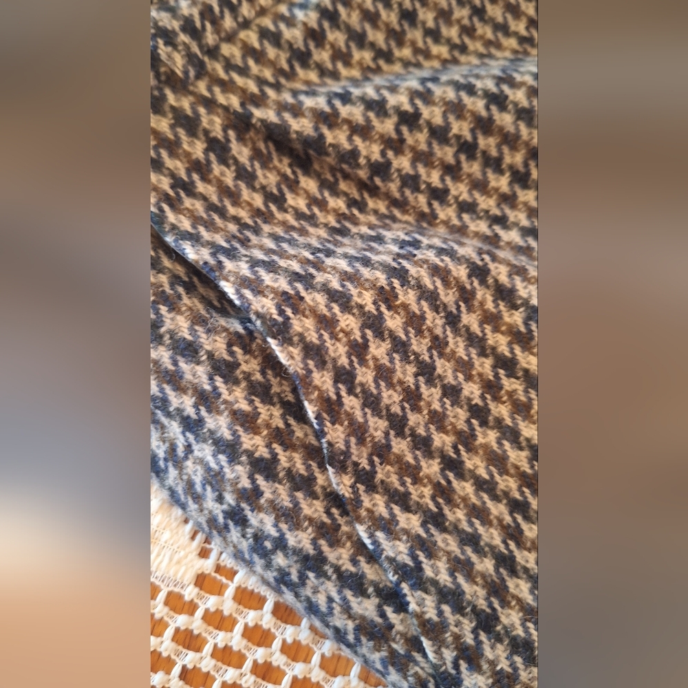 SALE Plaid Countryside Burberrys 100% Wool Long Skirt Made in England Size 2 - Picture 12 of 16